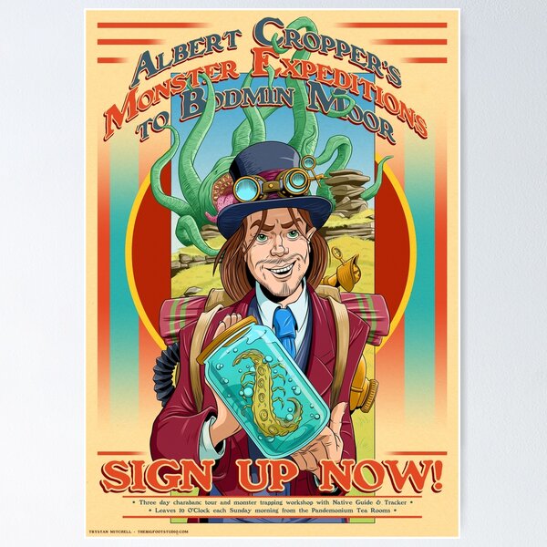 Albert Cropper Monster Stopper Poster