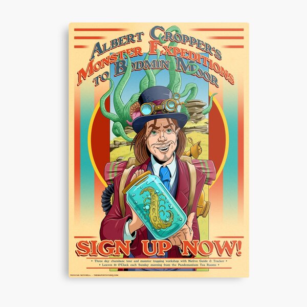 Albert Cropper Monster Stopper Metal Print