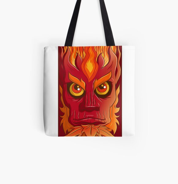 Fire elemental All Over Print Tote Bag