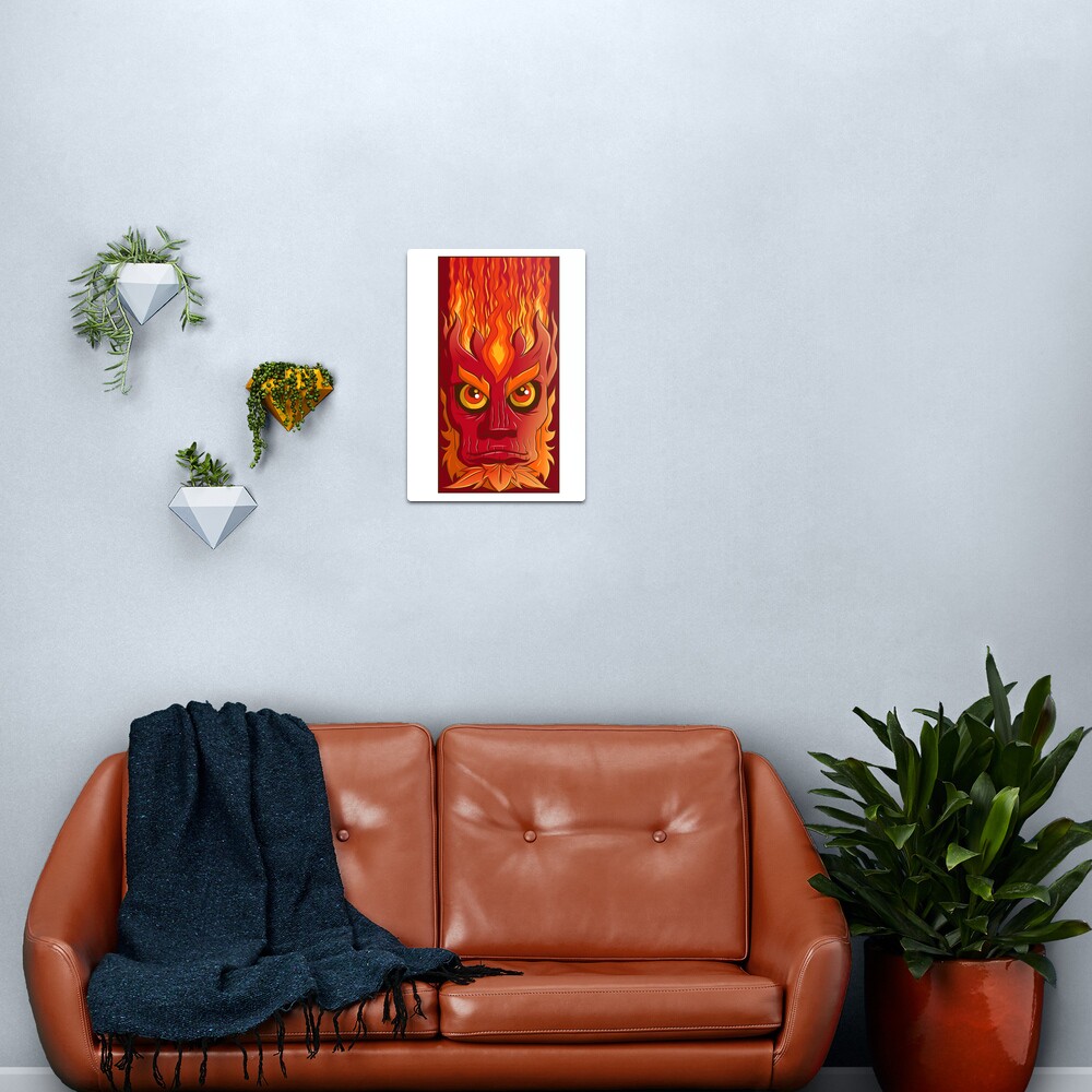Fire elemental Metal Print