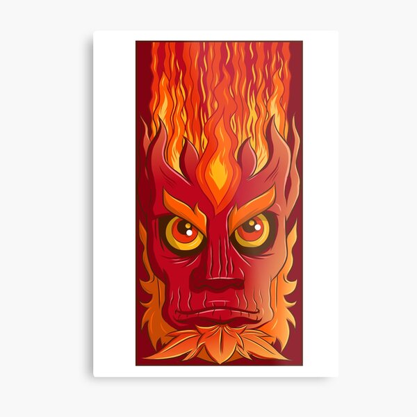Fire elemental Metal Print