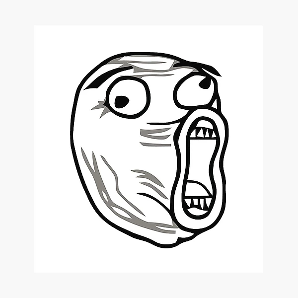 Troll Face LoL - LOL Troll meme face | Poster