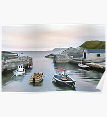 Ballintoy Harbour, Ireland. (Painting) Poster