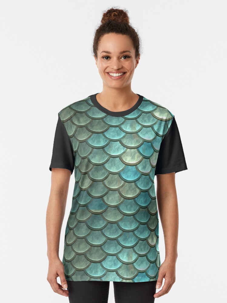 Delegation guld chef Fish Scales Blue and Silver" Graphic T-Shirt for Sale by pinkarmy25 |  Redbubble