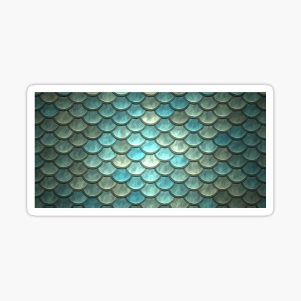 Vista previa del artículo con la obra «Escalas de pescado azul y plata», diseñado y vendido por pinkarmy25.