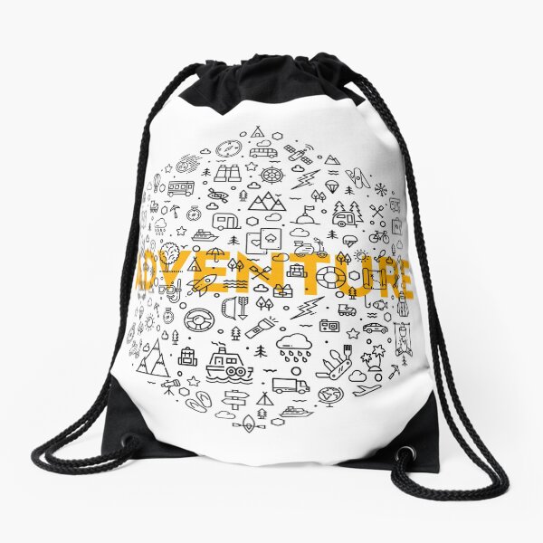 adventure-icons-drawstring-bag
