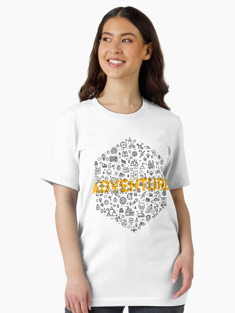 Thumbnail 2 of 7, Essential T-Shirt, Adventure Icons designed and sold by ChristosEllinas.