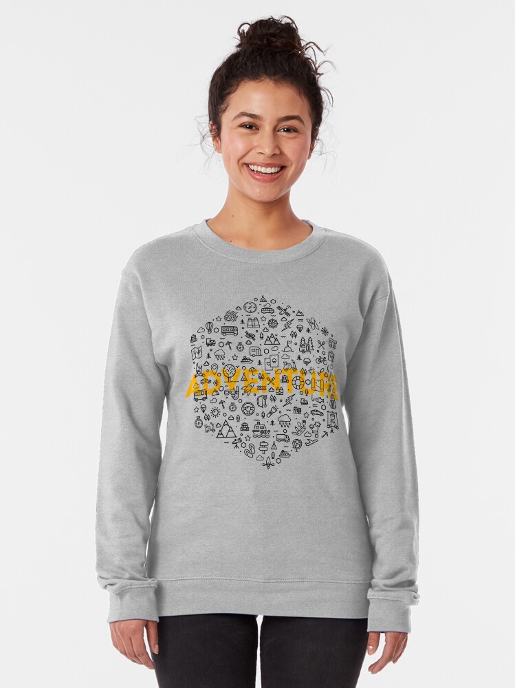 Alternate view of Adventure Icons Pullover Sweatshirt