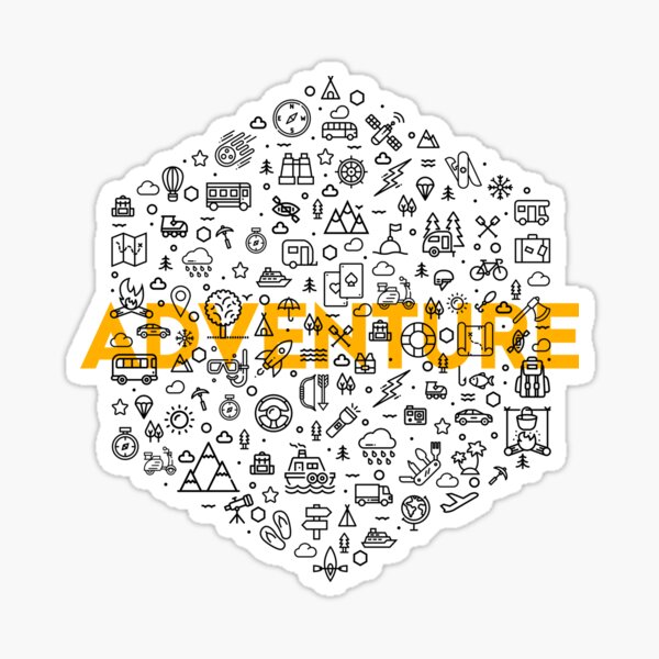 adventure-icons-sticker