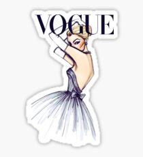 Vogue-Mädchen Sticker