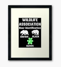 Wildlife Association Bear Identification Framed Print