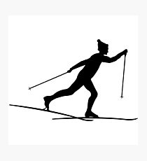 Cross country skiers Cross country Photographic Print