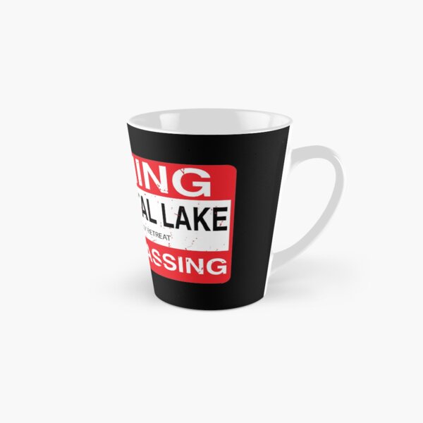 Cam Crystal Lake no trespassing Tall Mug