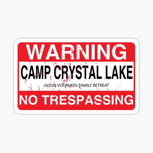 Cam Crystal Lake sans intrusion Sticker