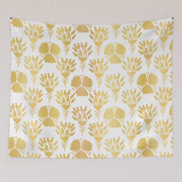 Item preview, Luxury Gold Foil Flower Damask, Seamless Vector Pattern, Hand Drawn Metallic designed and sold by Limolida.