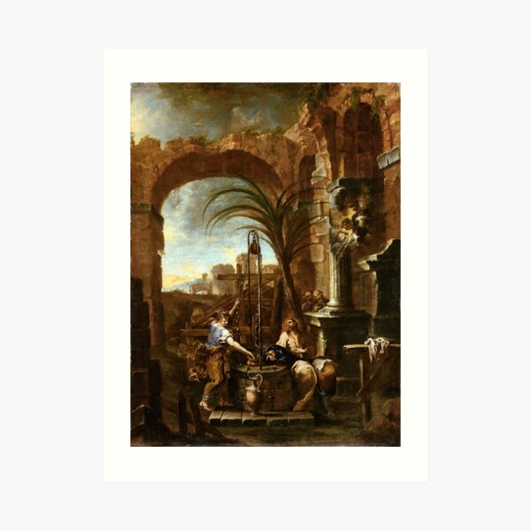 Alessandro Magnasco Christ and the Samaritan Woman Art Print