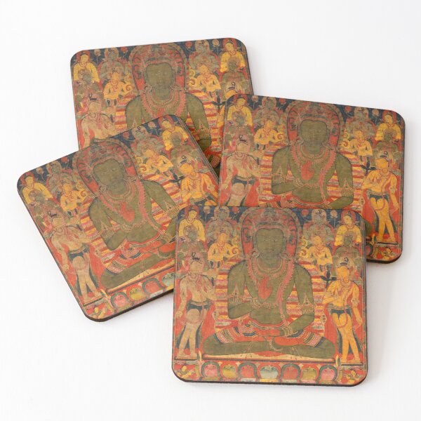 Item preview, Amoghasiddhi, the Buddha of the Northern Pure Land (Restored Tibetan Artwork) designed and sold by PromoteProgress.