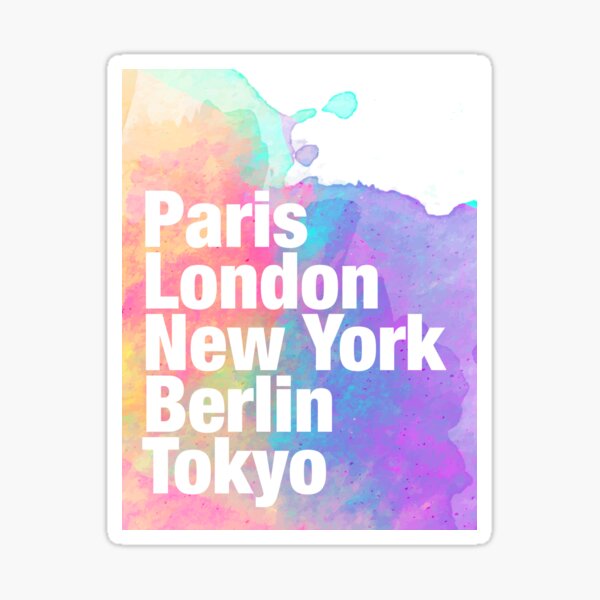 Item preview, Cool cities watercolour designed and sold by aye-artdg.