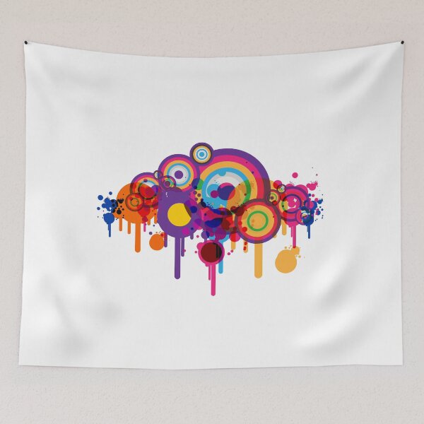 Item preview, Dripping Colorful Circles  designed and sold by pinkarmy25.
