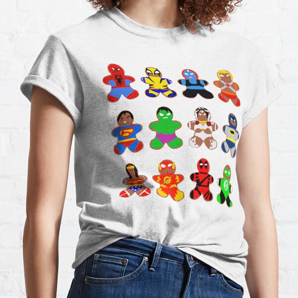 Superhero Gingerbread Man Classic T-Shirt