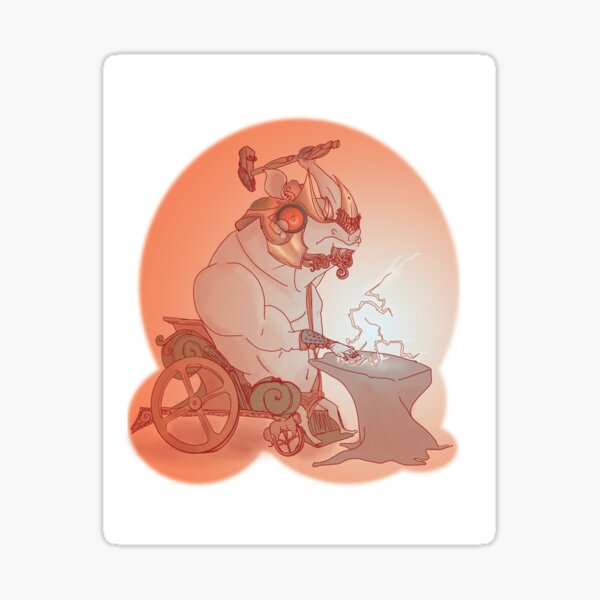 Hephaestus Sticker