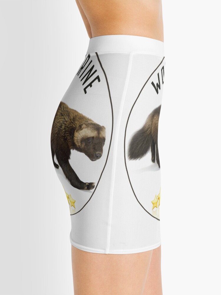 Wolverine T Shirt And Sticker Gulo Gulo Gulo Or Glutton And Carcajou Skunk Bear Quickhatch Wolverine Dangerous Wild Animal Shirt And Sticker Mini Skirt By Rachimariposa Redbubble