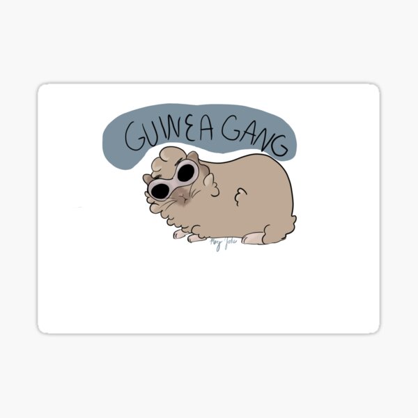 Guinea Gang Print Sticker
