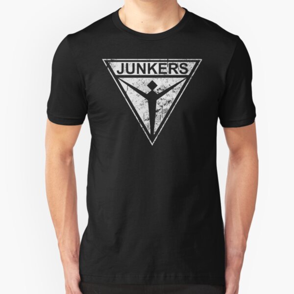 Junkers Stuka Germany WW2 Bomber White Slim Fit T-Shirt