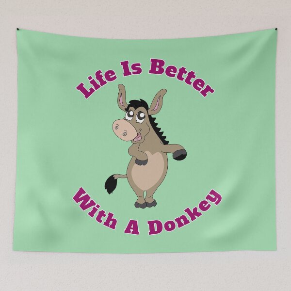 Item preview, Life Is Better With A Donkey Cute Funny Gift designed and sold by Klimentina.