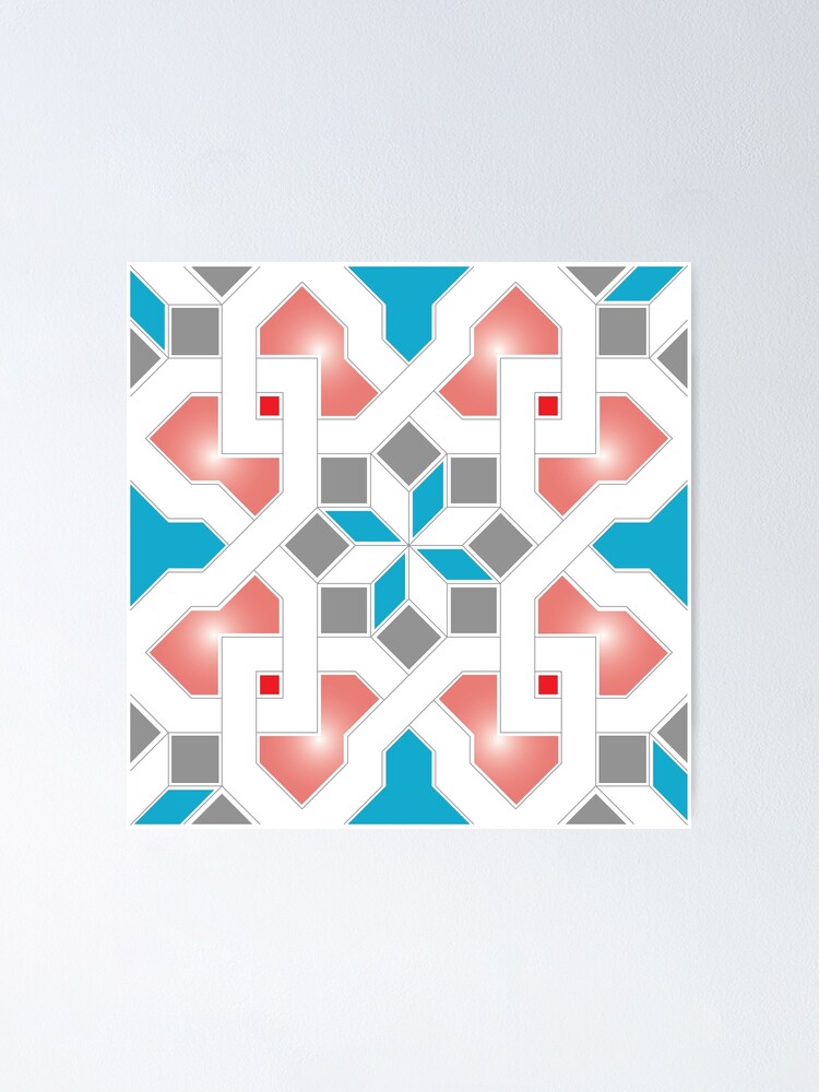 Oriental design - geometric Pattern Pt.2 - Morocco tile | Poster