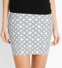 Geometric Pattern - Oriental Star Design Mini Skirt