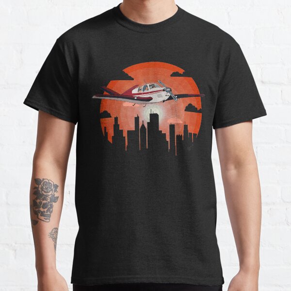 Item preview, City Sightseeing Flight | Beech Bonanza V-Tail Airplane Design designed and sold by RealPilotDesign.