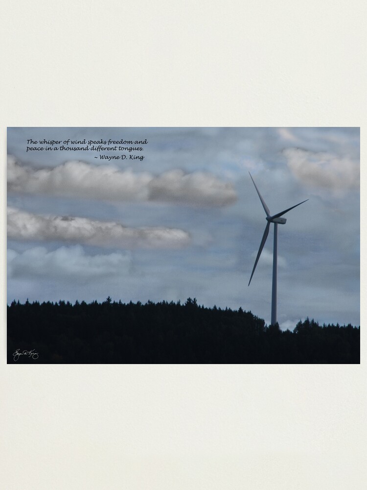 Alternate view of The Whisper of Wind Speaks Freedom Photographic Print