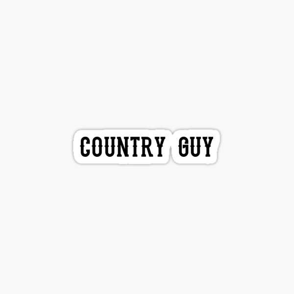 "Country Guy" Sticker for Sale by qlobba Redbubble