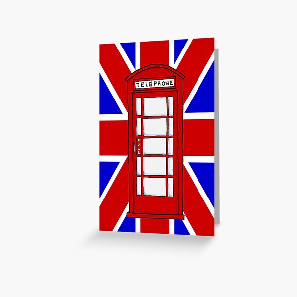 Telephone Booth Greeting Card