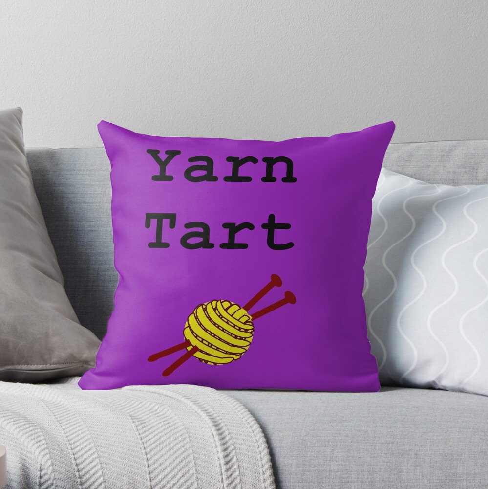 Yarn Tart Throw Pillow