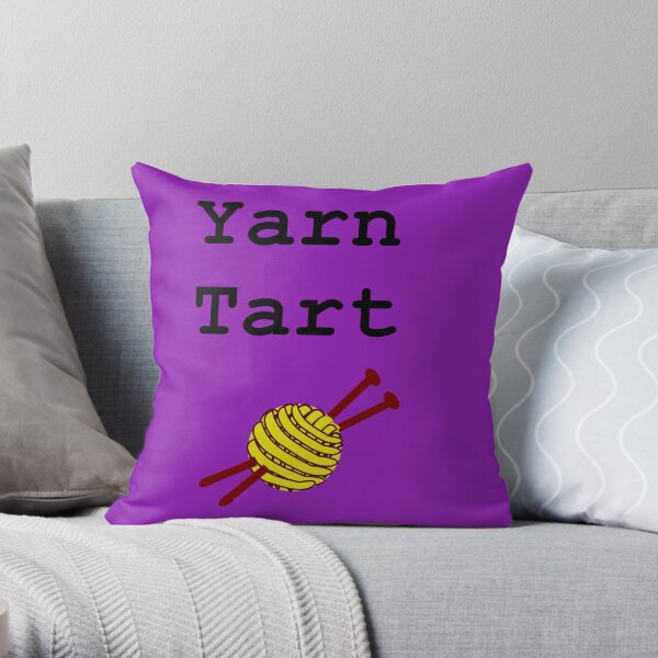 Yarn Tart Throw Pillow