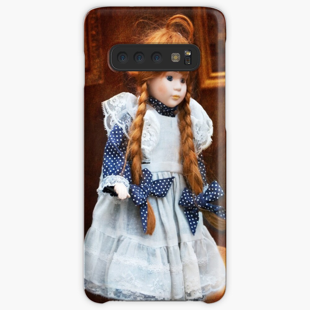 Red haired porcelain doll Case & Skin for Samsung Galaxy