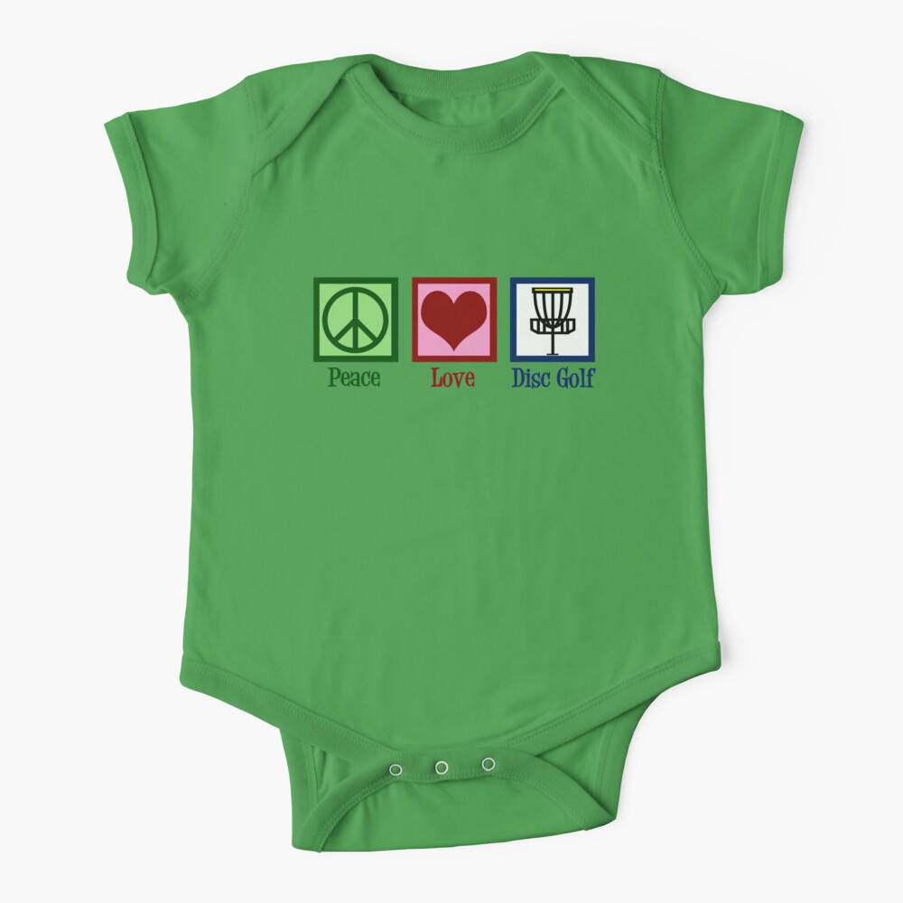 Peace Love Disc Golf Baby One-Piece