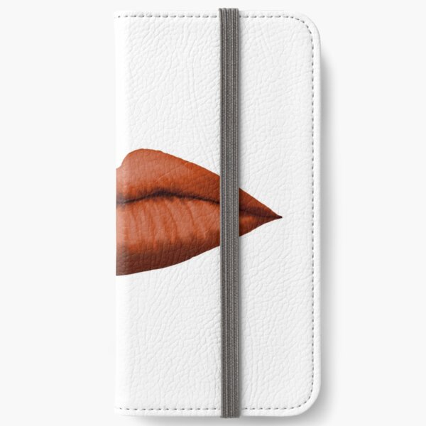 Lips (orange) iPhone Wallet