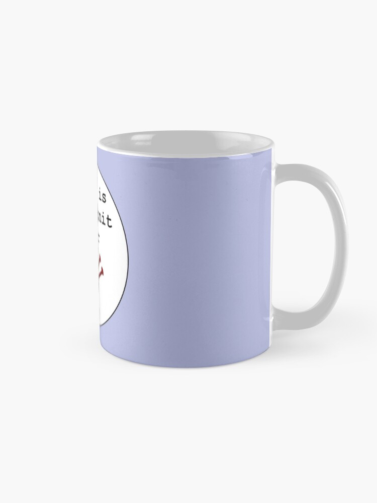Alternate view of Winter is coming knit faster Mug