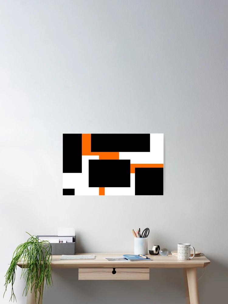 Thumbnail 2 of 3, Poster, Abstract rectangles pattern designed and sold by Dator.