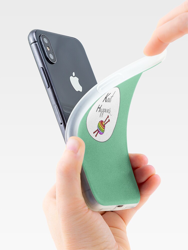 Alternate view of Knit happens iPhone Case & Cover