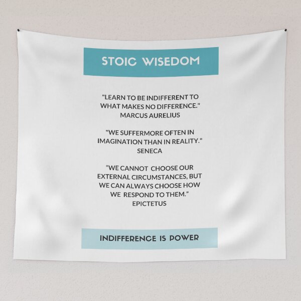 Item preview, STOIC PHILOSOPHY WISDOM - INDIFFERENCE IS POWER designed and sold by Inspirationmotivation.