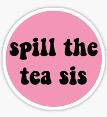 Pegatina derramar el té sis