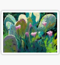 Cactus and California Poppies Sticker