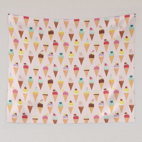 Item preview, Delicious Pink Summer Ice Cream designed and sold by newburyboutique.