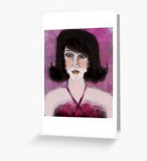Pink Dress Greeting Card