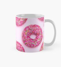 Rosa köstliches Krapfen-Nachtisch-Muster Tasse (Standard)