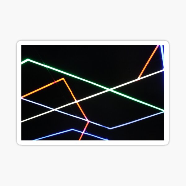"Neon Lights " Sticker for Sale by allilapps Redbubble